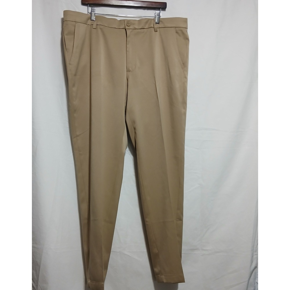 Amazon Essentials Dress‎ Pants Khaki Stretch Straight Leg 40x32